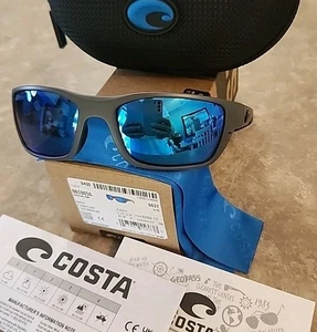 Costa Del Mar Whitetip Sonnenbrille WTP 98 OBMGLP 580G grau blau verspiegelt polarisiert - Bild 1 von 11