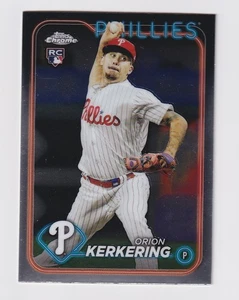 Tarjeta de novato Orion Kerkering de béisbol cromada Topps 2024 180 - Imagen 1 de 2
