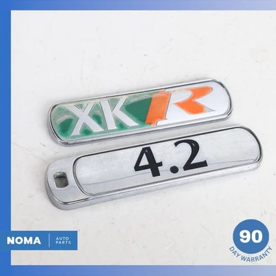 03-06 Jaguar X100 XKR maletero tapa maletero logotipo emblema insignia conjunto OEM Foto 1 de 4