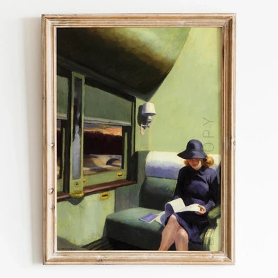 Impresión de póster de arte de pared compartimiento C coche de Edward Hopper Foto 1 de 4