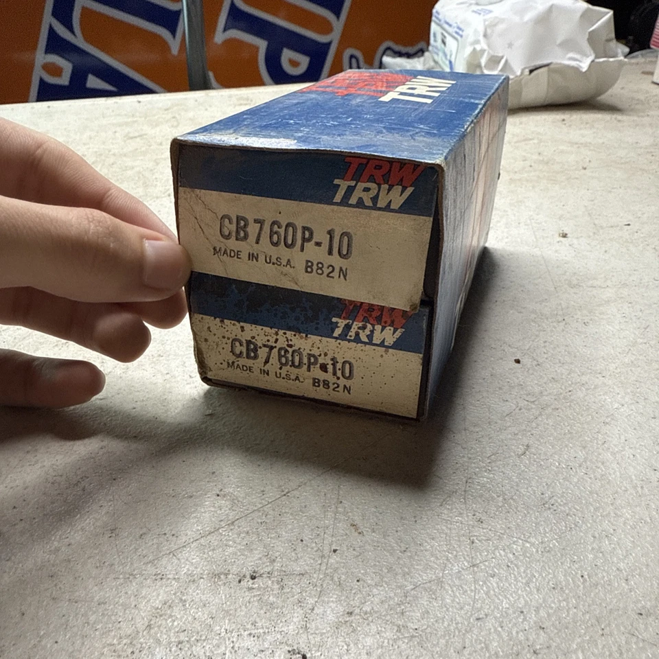 TRW CB760P-10 连接杆轴承 0.010 英寸 1958 - 1978 福特 FE 332-428 V8 8 件套 — 第 1/4 张图片
