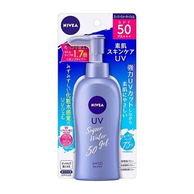 Protector solar KAO NIVEA UV Super Water Gel con ácido hialurónico SPF50 PA+++ 140 g Foto 1 de 4
