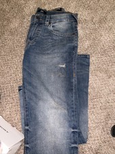 Men's True Religion Rocco Relaxed Skinny Jeans Blue Size 34