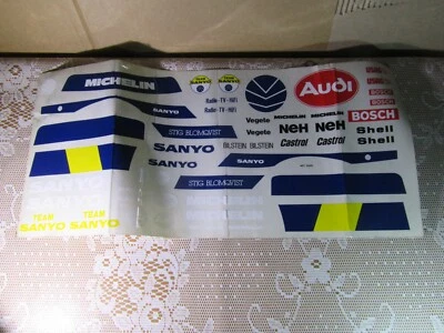 117Y Board Decal 50X22.5 Audi Team Sanyo Stig Blomqvist Art 20467 - Image 1 of 4
