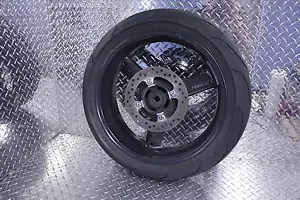 2005 TRIUMPH DAYTONA 650 REAR WHEEL RIM BRAKE ROTOR DISC MICHELIN PILOT TIRE 05 - Picture 1 of 8