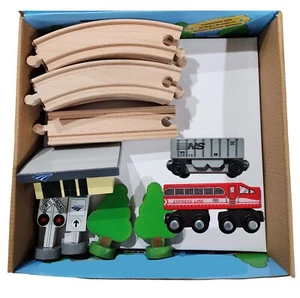 Juego de tren de madera de 17 piezas compatible con las principales marcas Track y más Norfolk Southern - Imagen 1 de 3