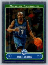2006-07 Topps Chrome Mike James Minnesota Timberwolves #120