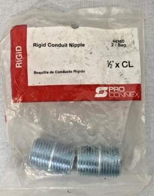 Sigma Electric ProConnex 44360 1/2” Ridged Conduit Nipple - Image 1 of 2