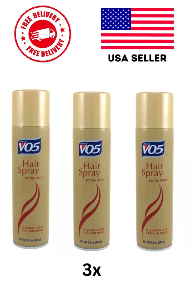 (Lote de 3) Spray para el cabello Vo5 cuerpo extra transparente 8,5 oz cada uno ¡Envío gratuito!! Foto 1 de 1