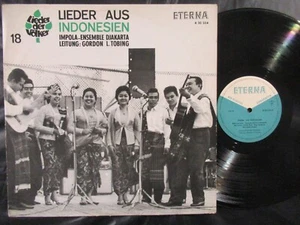 LIEDER DER VÖLKER 18 Lieder aus Indonesien / LP DDR 1966 ETERNA 830024 - Bild 1 von 4