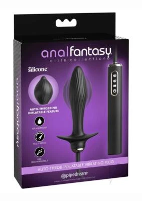 Anal Fantasy Elite Auto-Throb Rechargeable Silicone Inflatable Vibrating Plug - Image 1 of 4