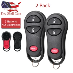 2 Remote Key Fob Shell Case for 1999 -2005 Dodge Ram 1500 2500 3500 GQ43VT9T - Picture 1 of 6