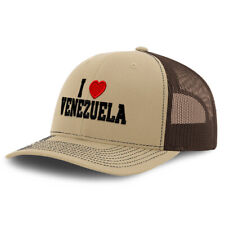 Richardson Trucker Hat I Love Venezuela I Love Polyester Baseball Cap