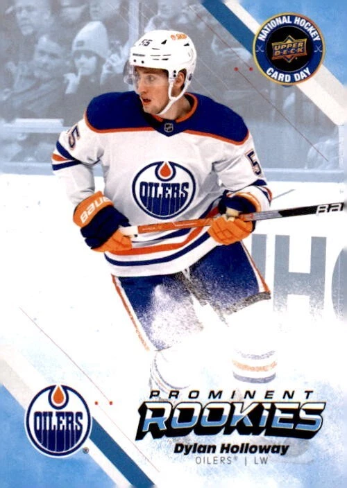 2023 Upper Deck National Hockey Card Day #NHCD-10 Dylan Holloway Edmonton RC - Image 1 of 2