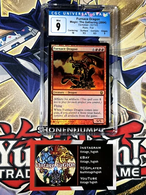 MTG Magic The Gathering CGC 9 Furnace Dragon Darksteel 62/165 FOIL PSA - Image 1 of 4