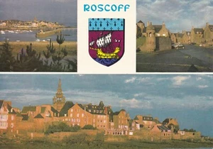 CPA . CARTE POSTALE ANCIENNE . ROSCOFF . BRETAGNE . TIMBREE 1982 - Picture 1 of 1