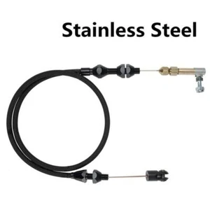 Universal 24" Car Throttle Cable Braided Stainless Steel For Mopar Ford GM - Picture 1 of 4