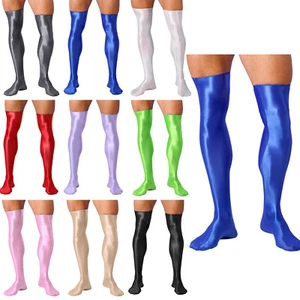 Men's Thigh High Compression Stockings Sissy Thigh High Over Knee Length Socks - - Picture 1 of 19