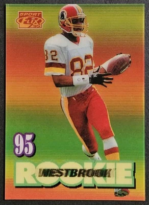 1995 Sportflix #121 Michael Westbrook Rookie RC Colorado Buffaloes Washington - Image 1 of 2