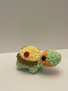 Mini Schildkröte Handarbeit gehäkelt Plüschtier, entzückender Freund - Bild 1 von 5