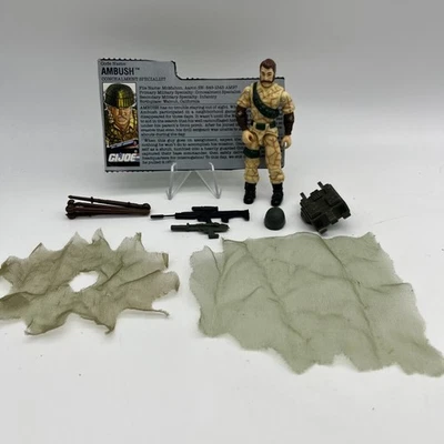 GI JOE EMBOSCADA 1990 100 % COMPLETO CON TARJETA DE ARCHIVO Y AMBOS CAMUFLAJES SIN USAR ESTADO RARO Foto 1 de 4