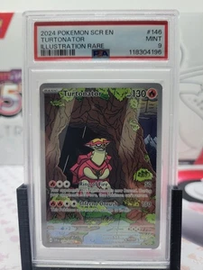 Pokemon Turtonator 146/142 Sv07 2024: Stellar Crown Holo PSA 9 - Imagen 1 de 2