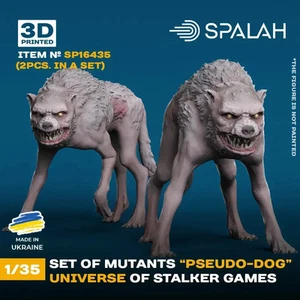 STALKER Mutant Pseudodog 1:35 Scale Figures 2pcs Resin Model Kit Spalah SP16435 - Picture 1 of 6