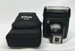 Nikon Speedlight SB-400 flash attacco a slitta [quasi come nuovo con custodia] nero dal Giappone - Foto 1 di 14