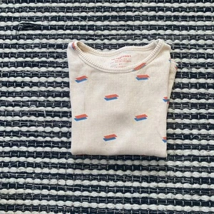 Tiny Cottons Unisex Kids Waffle Knit Graphic Cream Short Sleeve TShirt 8Y - Picture 1 of 7