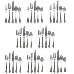 Wallace Lotus 18/8 Stainless Steel 40pc. Flatware Set (Service for Eight) - Picture 1 of 6