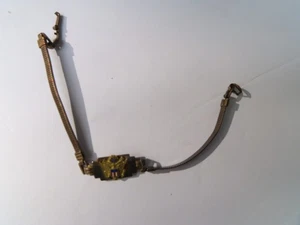Bracciale Vintage Seconda Guerra Mondiale Patriottico US Army Durocharm Metallo Sweetheart 10K su Argento - Foto 1 di 7
