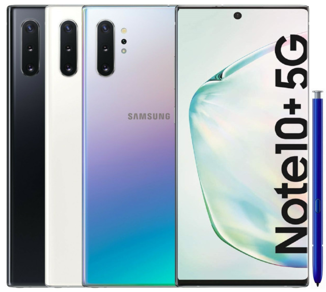  Samsung Galaxy Note 10+ Note10 Plus N975U 256GB Android  Smartphone, Aura White, T-Mobile Locked (Renewed) : Cell Phones &  Accessories