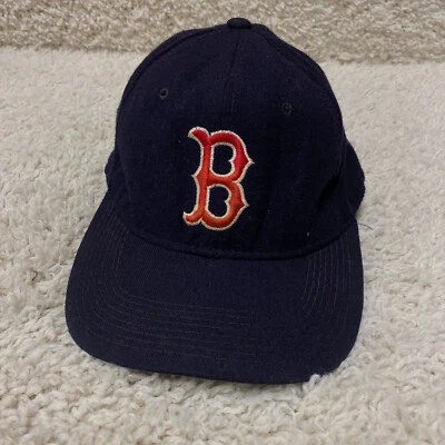 VTG Sports Specialties Boston Red Sox Plain Logo Hat Fitted 7 1/4 Blue Red Wool - Image 1 of 4