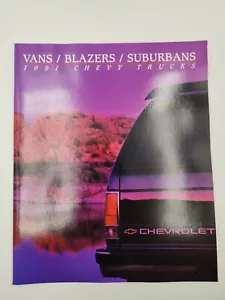 1991 Chevy Trucks 74pg Brochure Blazer S-10 Suburban Sportvan Astro Lumina NOS - Foto 1 di 4