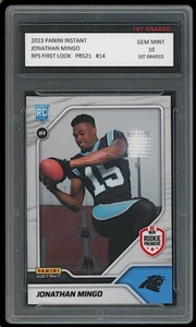 JONATHAN MINGO 2023 PANINI INSTANT RPS FIRST LOOK 1ST GRADED 10 ROOKIE CARD RC - Picture 1 of 1