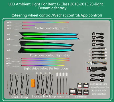 Luz de ambiente para Benz Clase E 2010-2015 iluminada instrumento atmósfera lámpara Foto 1 de 4