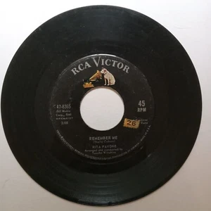 45 RPM Record   RITA PAVONE  Remember Me / Just Once More  G/VG  Plays OK - Picture 1 of 3