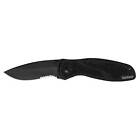 Kershaw Pocket Knife Blur Partially Serrated Blade Inset Liner Lock Kw1670blkst