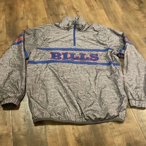 Buffalo Bills Nike Jacket Official Windbreaker Grey Mens Size Large NFL - Picture 1 of 5