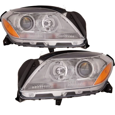 Headlight Halogen CAPA Certified Left Right Pair For 2012 Mercedes-Benz ML350 - Image 1 of 4