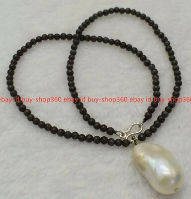 Moda 4mm Multicolor Ópalo Ojo de Gato Gemas Barroco Perla Colgante Collar 18" Foto 1 de 4