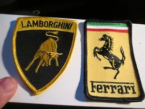 FERRARI & LAMBORGHINI PATCHES & 1990 CHIEF AUTO PARTS NATIONALS PATCH - BBA-14 - Picture 1 of 4