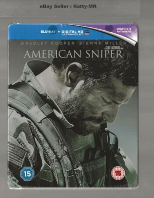 AMERICAN SNIPER - UK EXCLUSIVE BLU RAY STEELBOOK - NEW & SEALED - Image 1 of 4