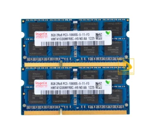 Hynix 2x 8 GB DDR3 1333 MHz 2RX8 PC3-10600S CL9 SODIMM Kits de Memoria RAM Portátil - Imagen 1 de 10