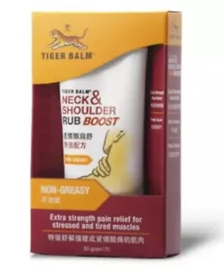 50g Tiger Balm Neck and Boost Strength Pain Relief Shoulder Rub Tired Muscles - Picture 1 of 4