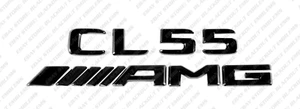 Trunk Black Emblem Badges Logos Letters for Mercedes-Benz CL55 AMG C215 New - Bild 1 von 5