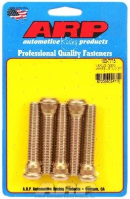ARP 100-7715 Wheel Stud Kit Press-In Steel M12x1.5 2.60"/.558" Knurl Lexus IS300 - Image 1 of 3