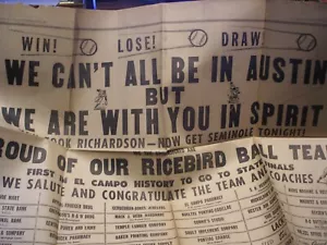 June 1962 El Campo Leader News 2-Page Support HS BB Team Ricebirds State Champs - Picture 1 of 3