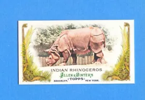 2011 Topps Allen & Ginter Mini Animals in Peril #AP14 Indian Rhinoceros - Picture 1 of 1