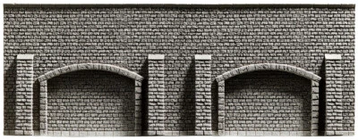 NOCH 34859 Scale N Wall IN Stone Arches With Pillars - Measures CM 39,6 x 7,4 - Image 1 of 2